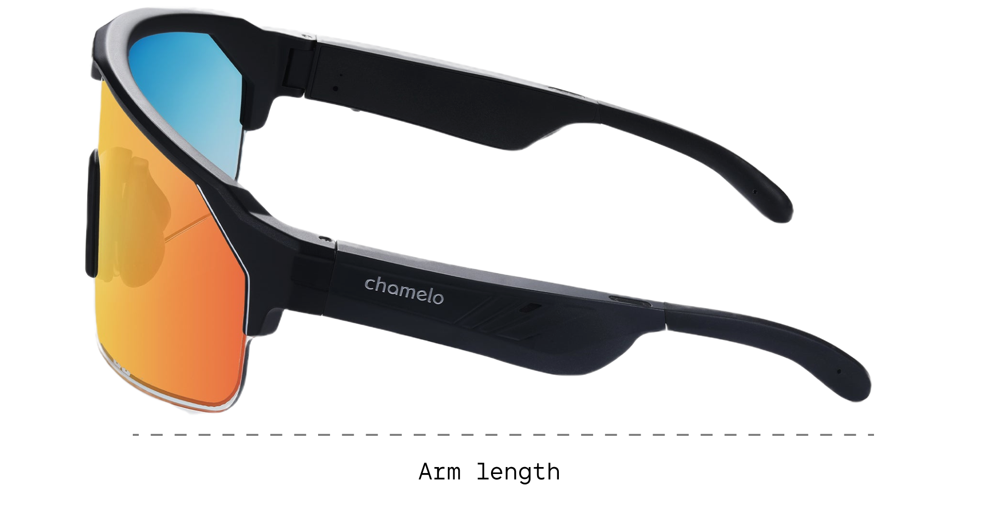 Music Shield Sports Smart Glasses Electrochromic Tint Adjustable Audio Sunglasses Chamelo